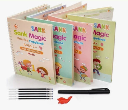Magic Practice Copybook (4 Book + 10 Refill) (A-127);;'''[;;'[[],