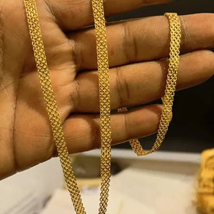 Artificial gold chain 24 inches for mens and womens