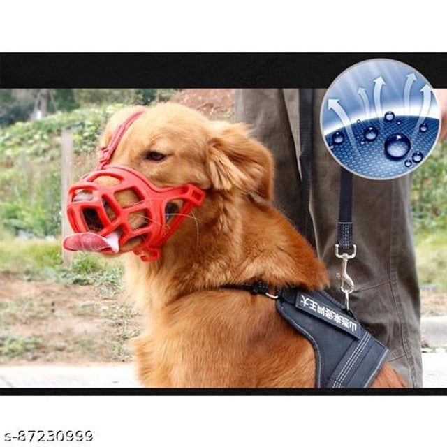 Multicolor ABS plastic size 2 dog muzzle for pet safety, designed by 15929, with a sturdy and lightweight construction.