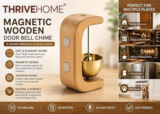 19378 decorative magnetic door bell for doors, shown as a compact door chime accessory