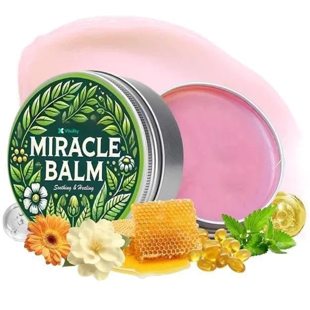 Herbal Miracle Balm for Pain Relief lip balm pack of 2 by 31092, natural herbal ingredients in sleek tube containers