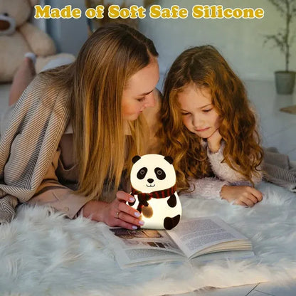 Soft panda light lamp in teddy bear shape, ideal as birthday gift, featuring adorable panda design from 19202 brand.