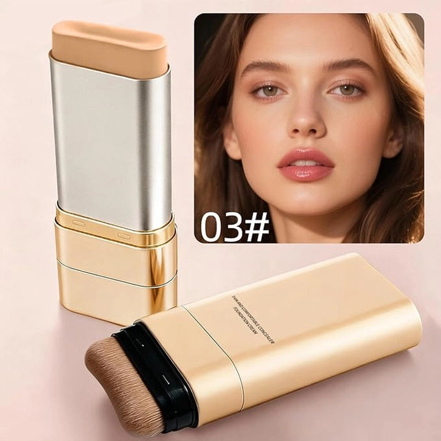 18279 3-in-1 Korean stick foundation with double heads, versatile cream and gel makeup sticks for a smooth, natural finish.