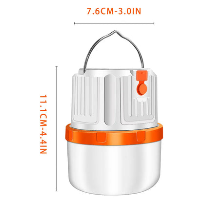 Solar Rechargeable Led Emergency Light Portable Camping Lantern Lamp (1 Pc)