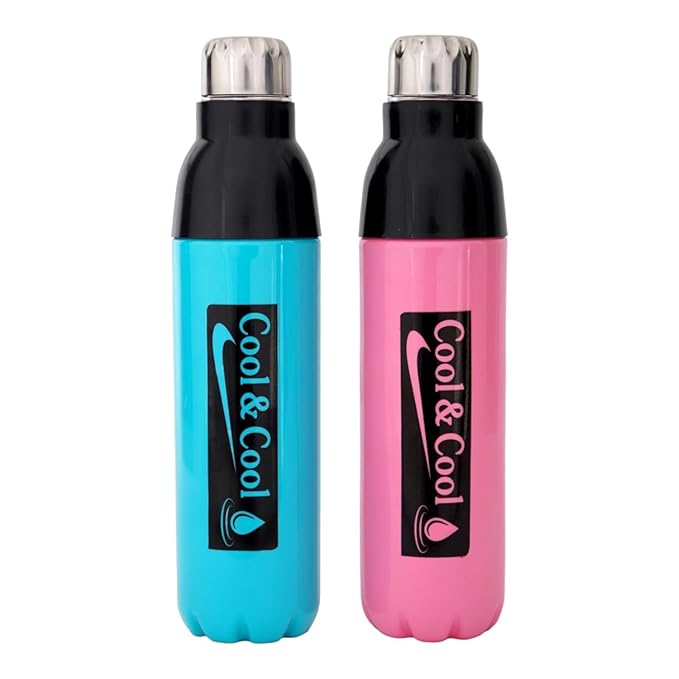 Cool plastic insulated water bottle by Drpshippr, 1000 ml capacity, with a sleek design suitable for home and outdoor use.