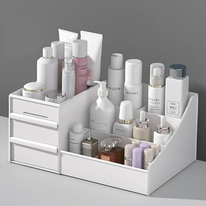Cosmetic Organizer Box Drawers Storage Plastic Stationary Box