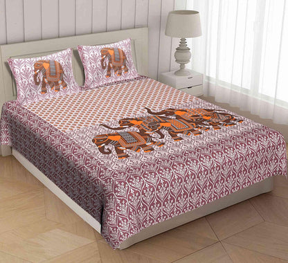 Cotton Printed Double Bedsheets