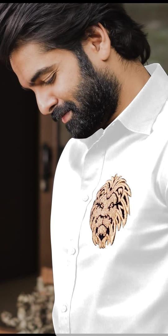 Men's casual shirt from Drpshippr with cotton fabric, printed design, full sleeves, and a regular fit.