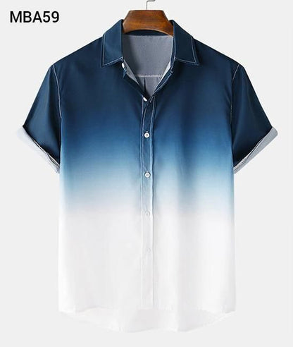 Cotton printed men's casual shirt with half sleeves, regular fit from Drpshippr Men's Collection.