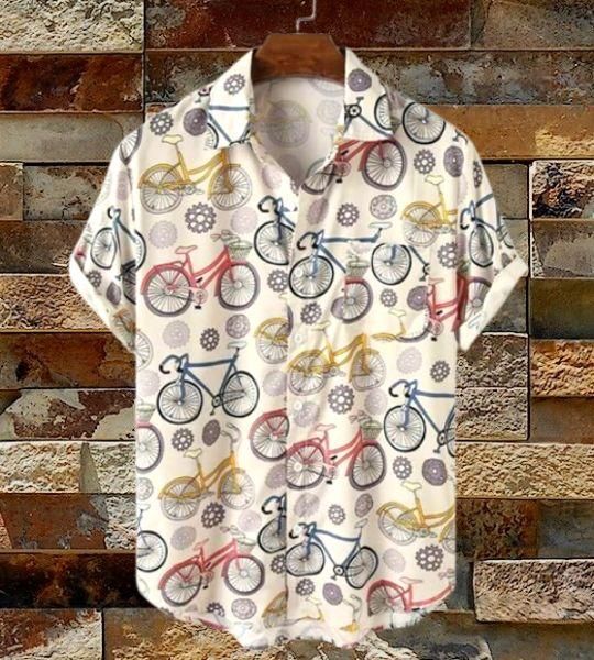 Cotton printed men's casual shirt with half sleeves, regular fit from Drpshippr's Men's Collection, featuring colorful patterns.