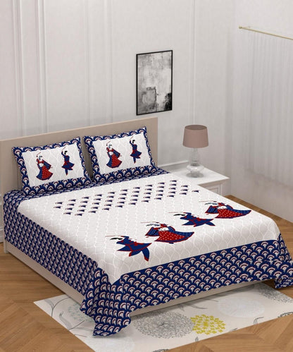 Cotton Printed King Size Double Bedsheet