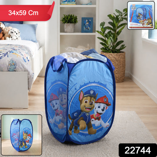 Kids Cartoon Foldable Laundry Basket Toy Storage Hamper (1 Pc 34x59cm)