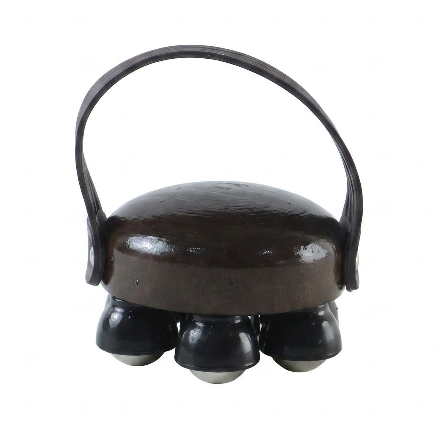 Plastic Roller Body Massager With Hand Strap For Neck Shoulder And Back (1 Pc)