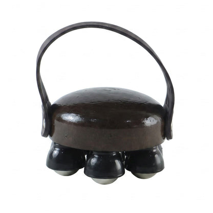Plastic Roller Body Massager With Hand Strap For Neck Shoulder And Back (1 Pc)