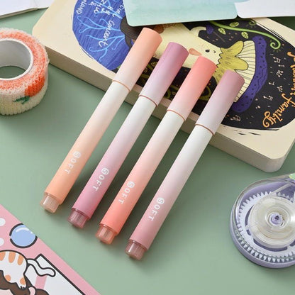 Set of four pastel highlighter pens from Drpshippr, featuring cute, vibrant colors for office and stationery use.
