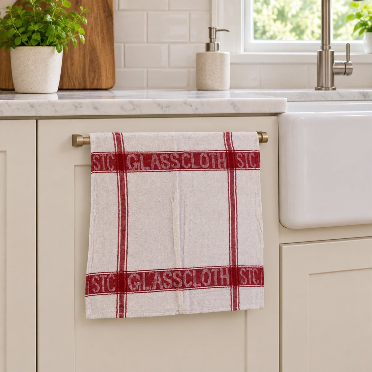 Soft Absorbent Cotton Hand Towel Set For Kitchen Bathroom (3 Pc 50 X 50 Cm)