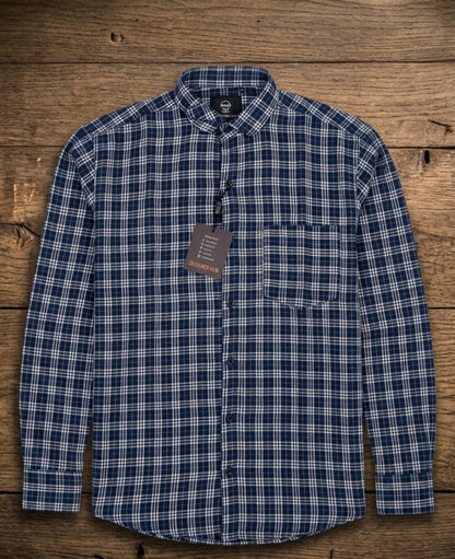 Men's premium wrinkle-free fabric half-shirt from Drpshippr, showcasing a stylish men's collection shirt with a smooth, crisp appearance.