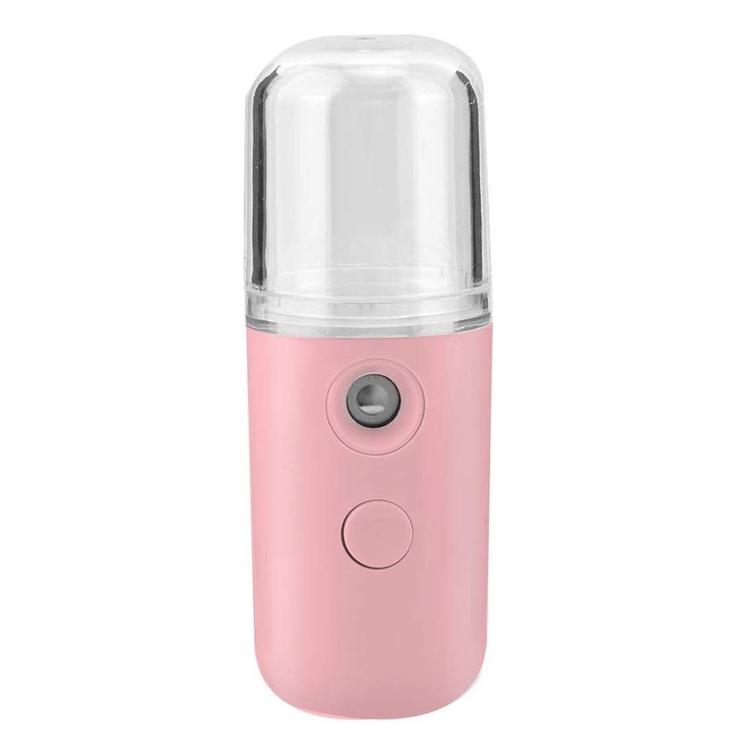 Wukusy 1313 Nano Mist Sprayer Sanitizer, portable handheld device with a translucent body and spray nozzle for disinfecting.