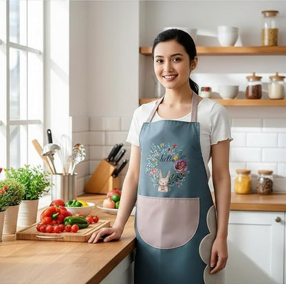 Dropdash religious and spiritual kitchen apron with symbolic design, made of durable fabric, ideal for cooking and spiritual gatherings.