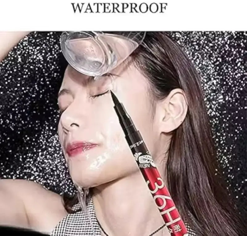 Combo of 4-in-1 Red Matte Lipstick & Waterproof Eye Makeup Set (Pack of 6)