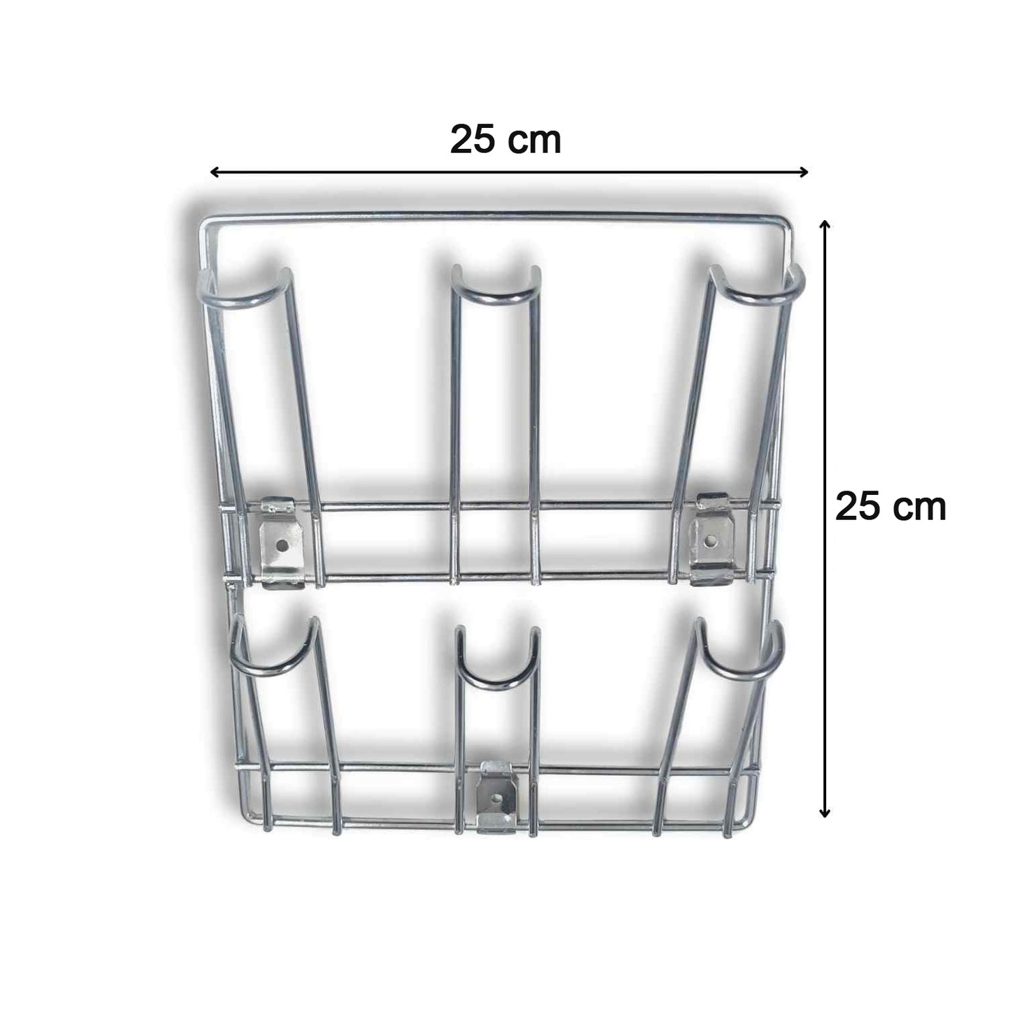 Wall-mounted Stainless-steel Cup  Mug Holder Rack (25 X 25 Cm 1 Pc)