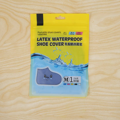 Reusable Medium Latex Waterproof Shoe Covers For Rain And Outdoor Use (1 Pair)