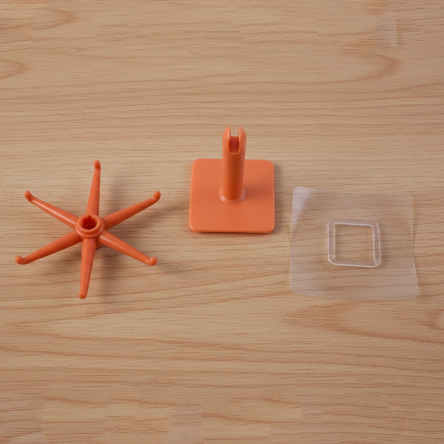 Orange 360 Rotating Wall Mounted Kitchen Utensils Hook Stand (1 Pc)