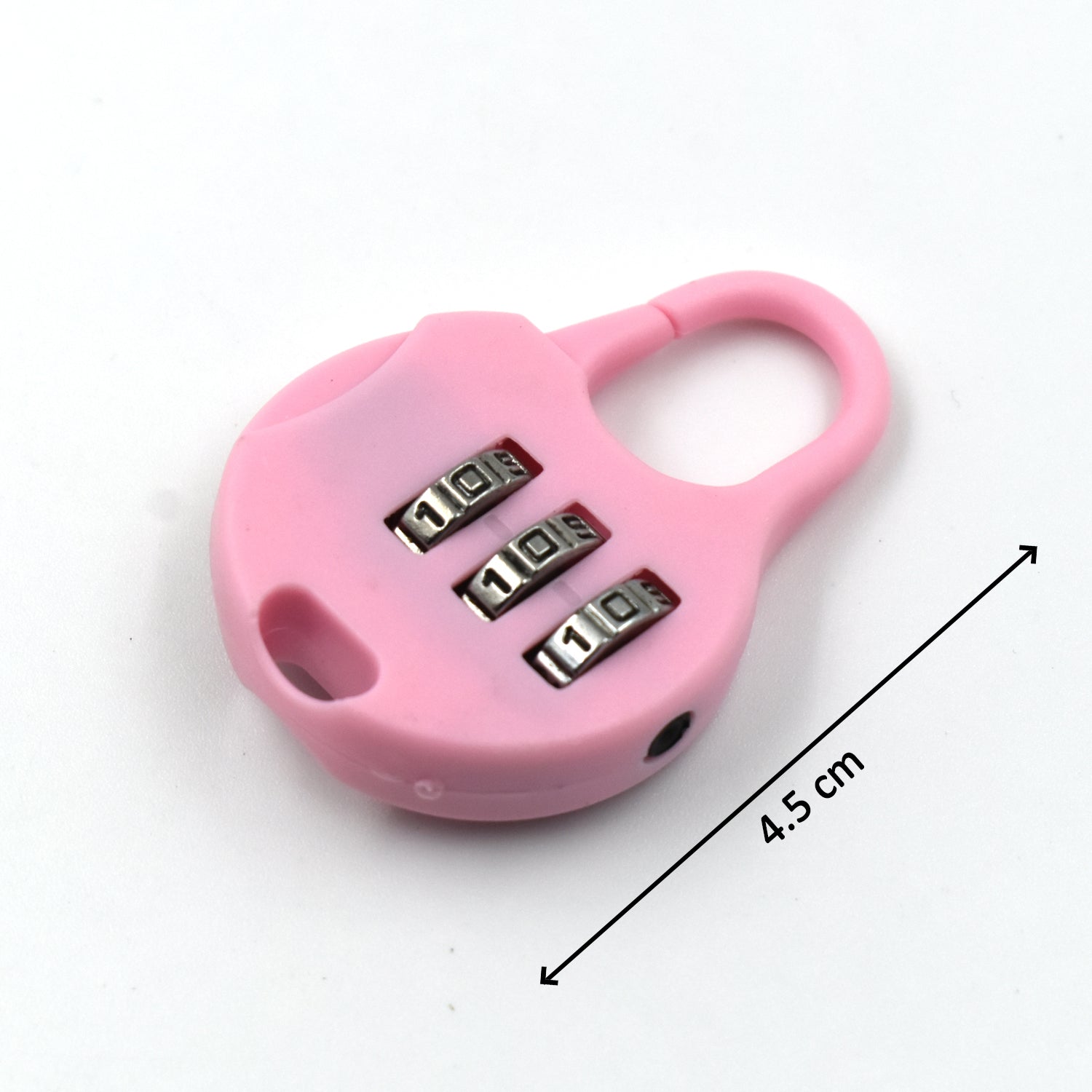 Wukusy 6108 3-digit zipper lock with zipper tool, used for security purposes on various zipper materials, shown in the image.