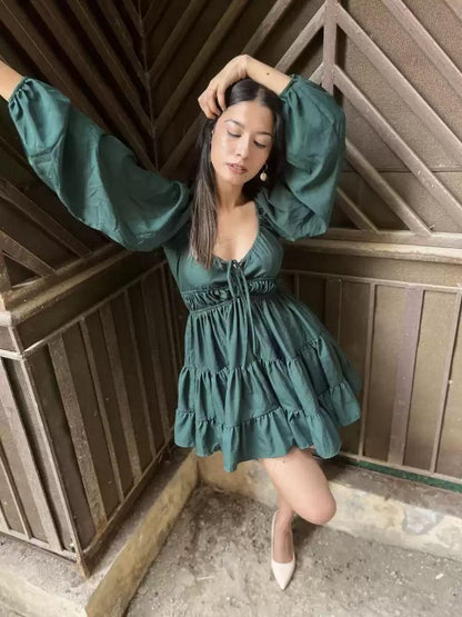 Drpshippr women's crepe fit and flare solid dress from Darzi Women's Collection, featuring a stylish and comfortable design.