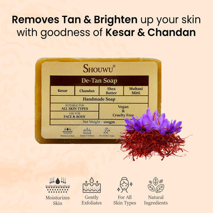 De -Tan Soap Remove Tain & Bright Your Skin ( Pack Of 1 )