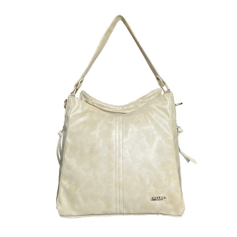 Black Vegan Leather Shoulder Bag | Spacious, Water-Resistant, Lightweight & Adjustable Strap