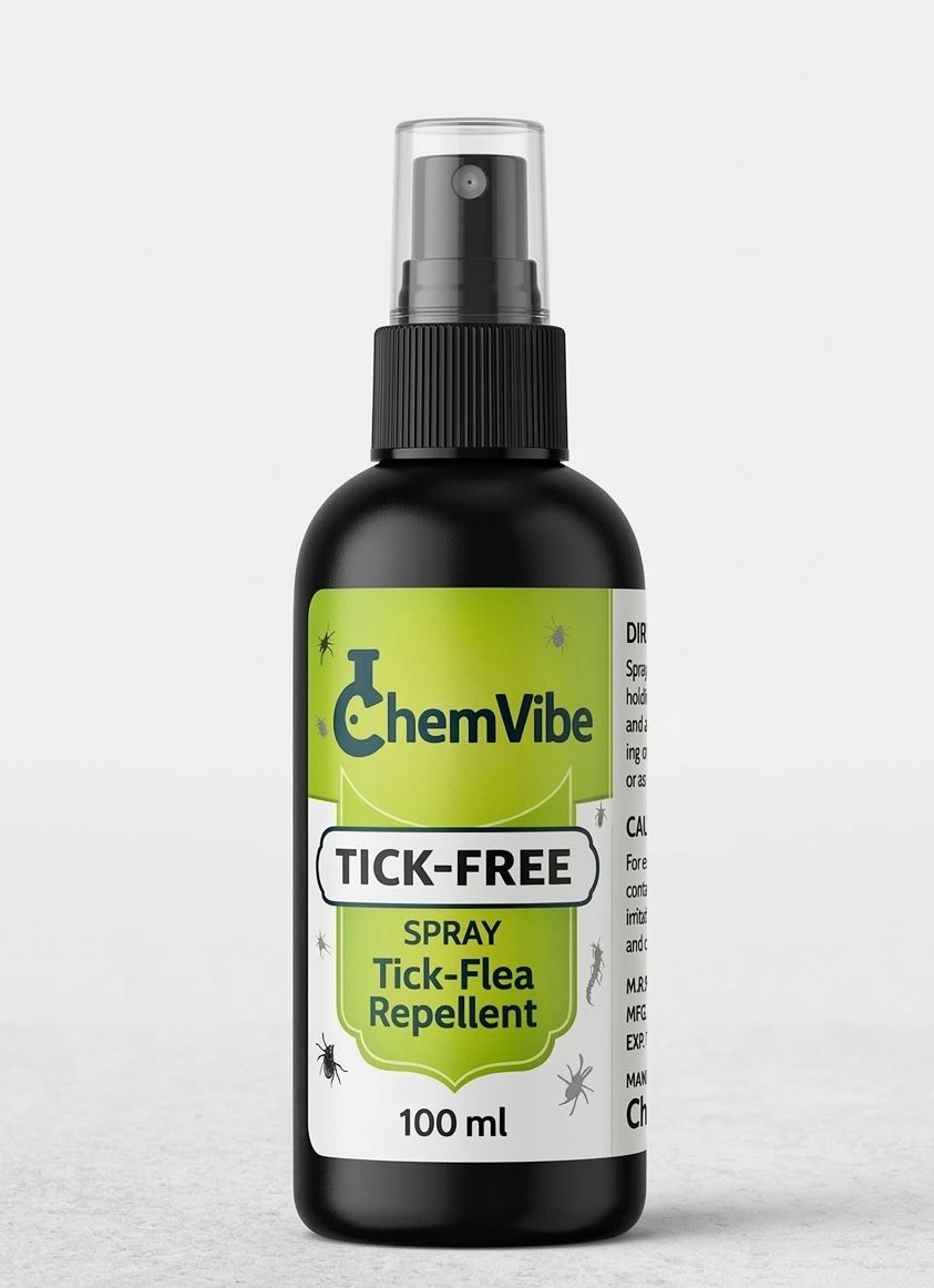 Drpshippr Tick-Fice Pet Spray 100ml pack of 2 bottles for pet tick and flea prevention, shown with spray bottles on a white background.