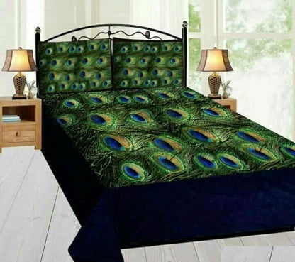 Digital printed king size velvet double bedsheet by Drpshippr showing intricate floral patterns on soft velvet fabric.
