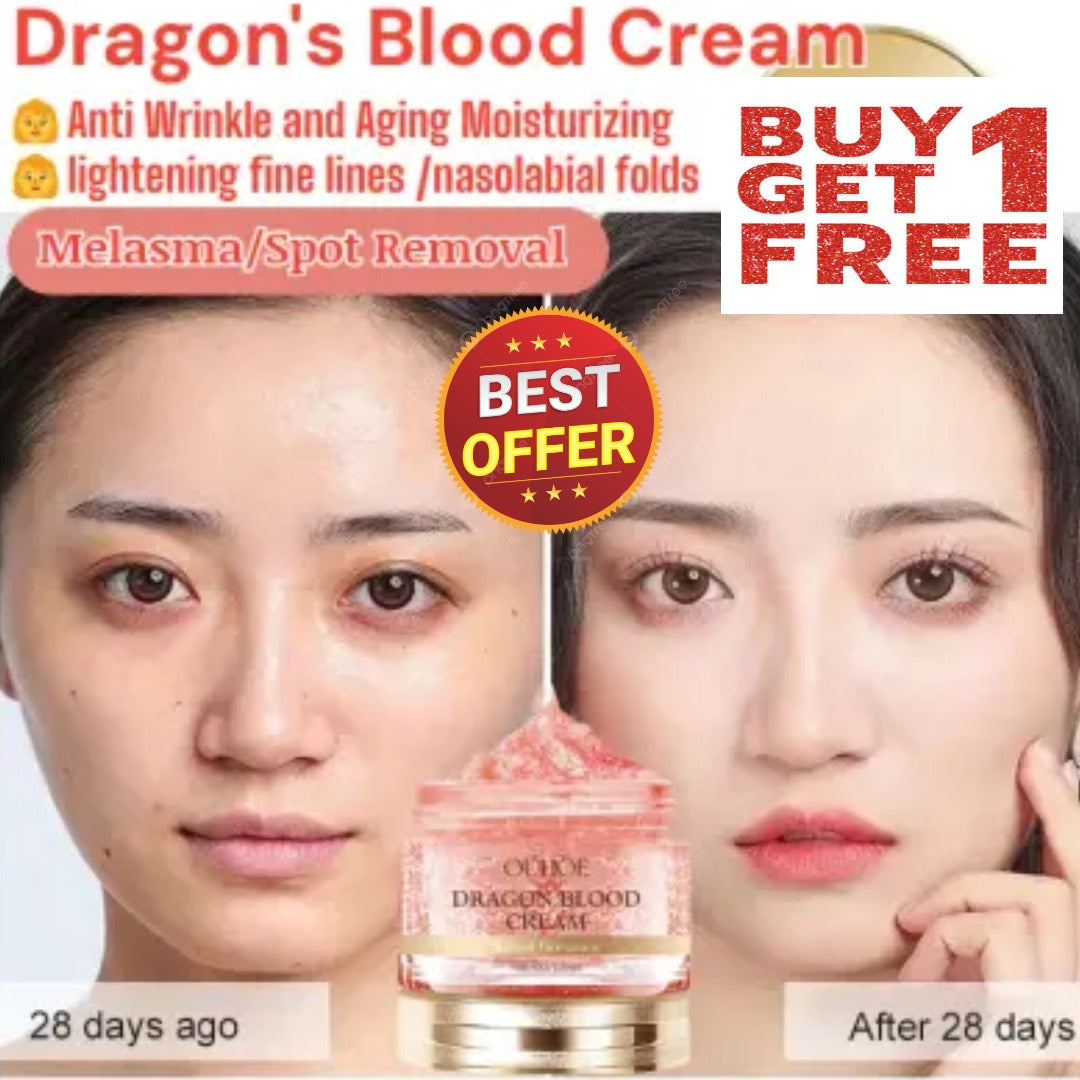 Dragoons Blood Cream for women, moisturizing face cream with retinol and placenta essence, anti-aging and anti-wrinkle skincare pack of 2.