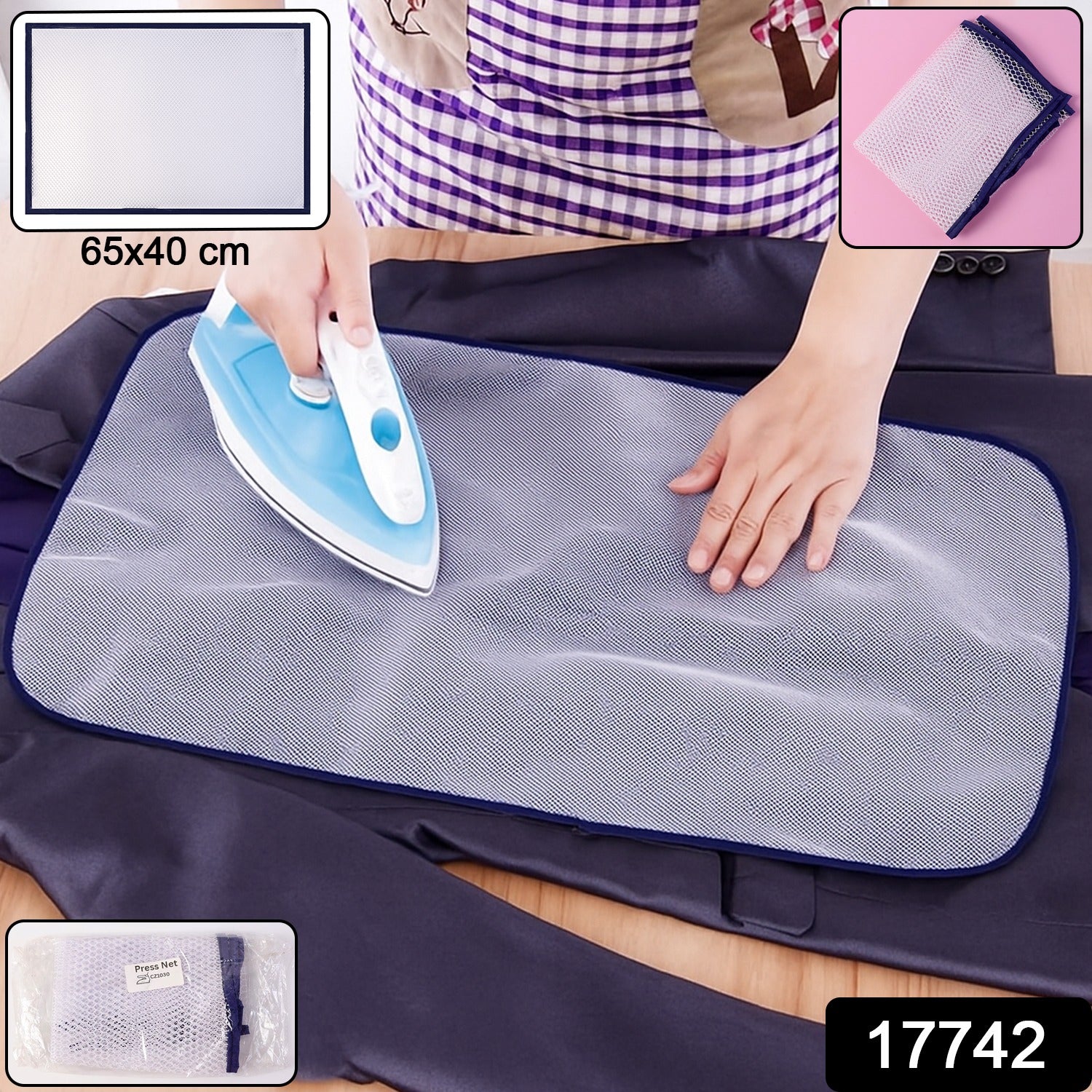 Heat-resistant Ironing Mesh Press Cloth (65  40 Cm  1 Pc )