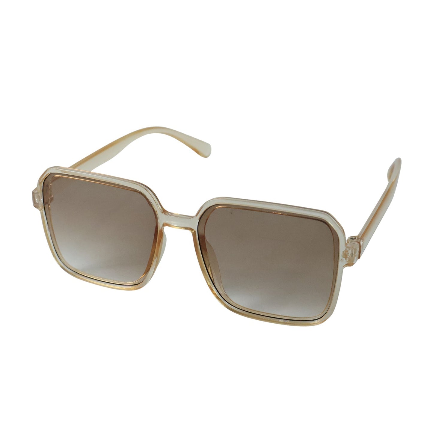 Square Retro Sunglasses For Men And Women With Gradient Tinted Lenses (1 Pc)