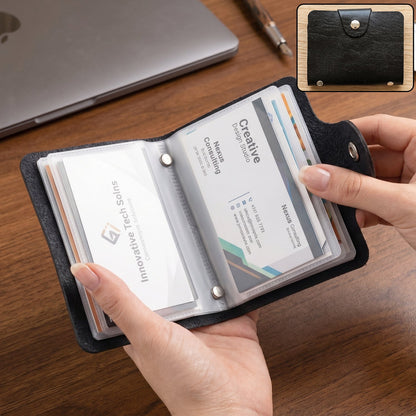 Card Holder Wallet  Slim Durable Pu Leather Organizer For Cards