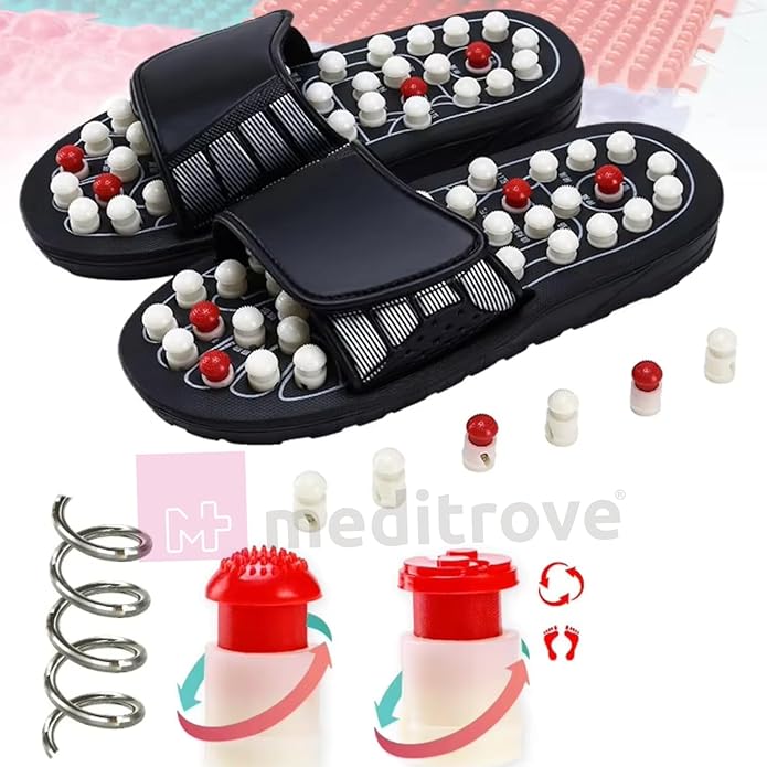 Acupressure Paduka/Slippers Spring Slippers Acupressure Magnetic Full Body Massage