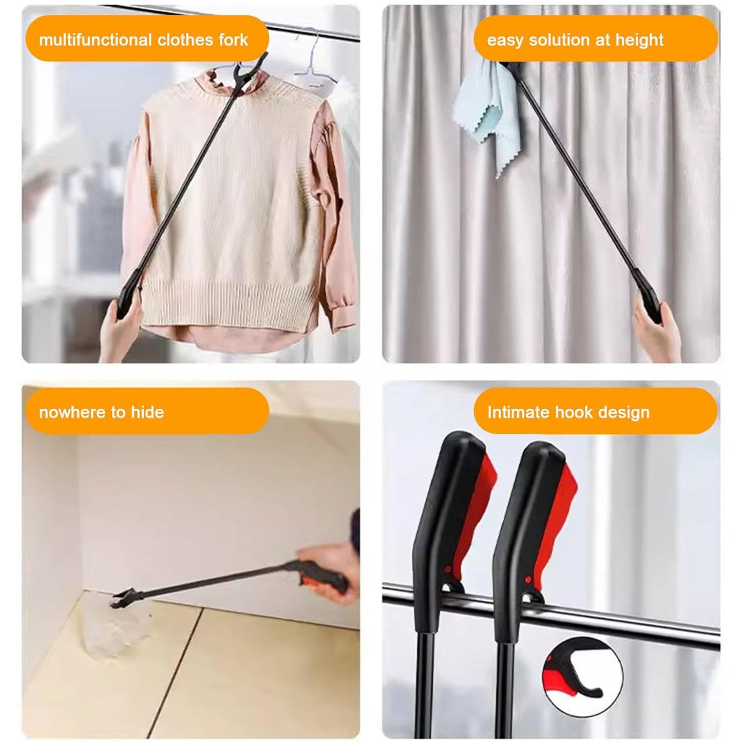 Tool Pick Up Stick For Elderly Robust Gripping Tool For Outdoor Cleaning (1 Pc  Big)