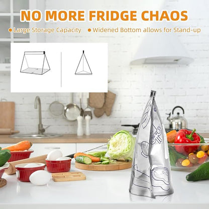 Dropdash reusable foil zip lock vacuum food storage bag with 20 pack, designed for preserving food freshness and storage.