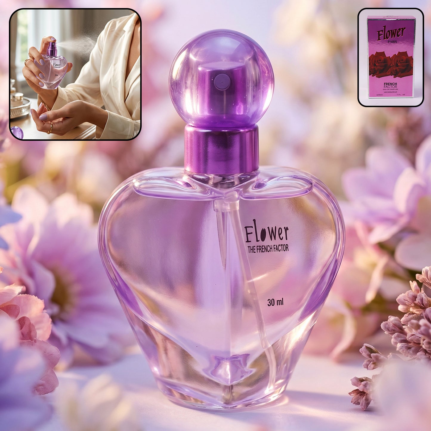 Flower Paris Heart-shaped Eau De Perfume 30 Ml