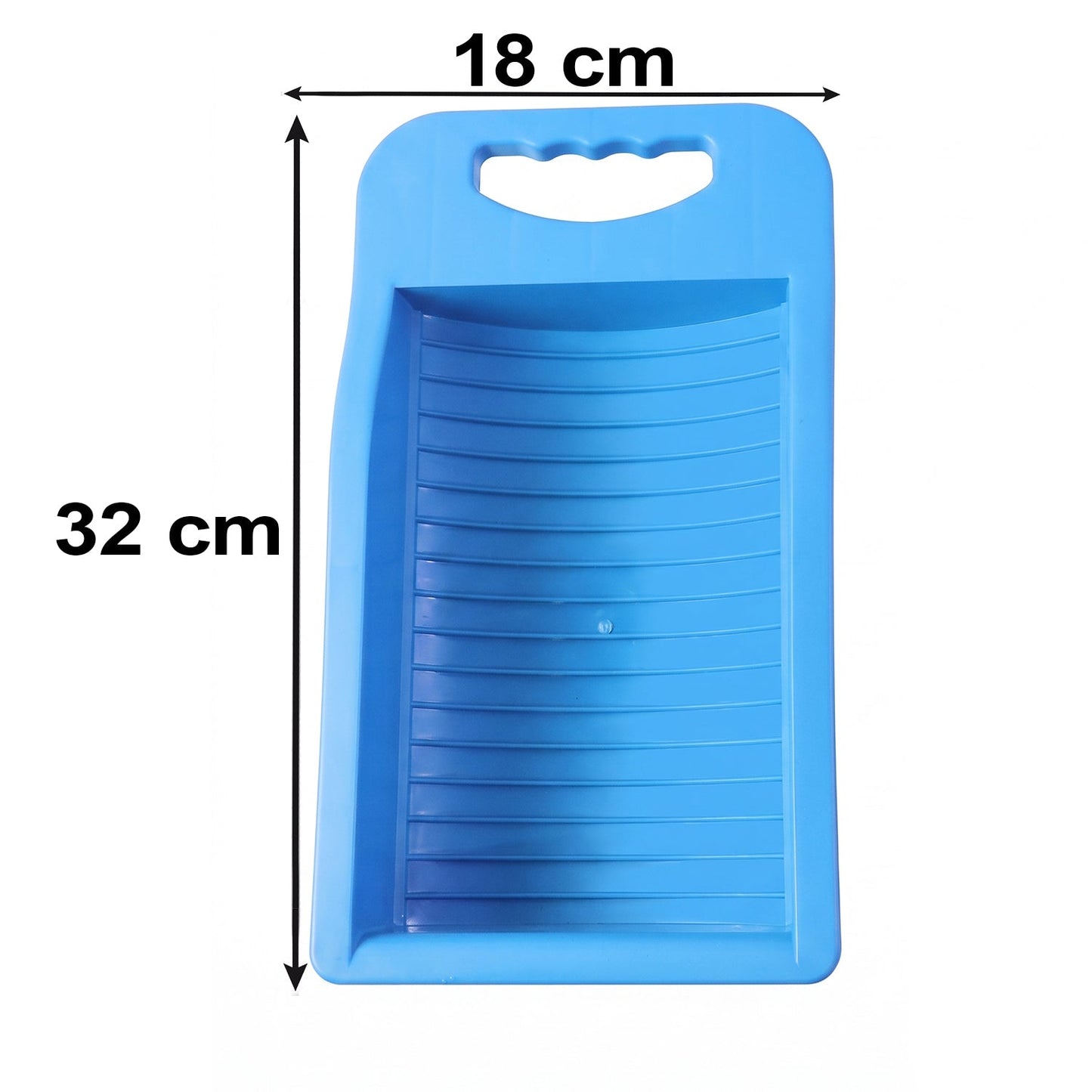 Portable plastic mini washing board with soap holder for laundry, perfect for washing socks and small garments, by Wukusy.