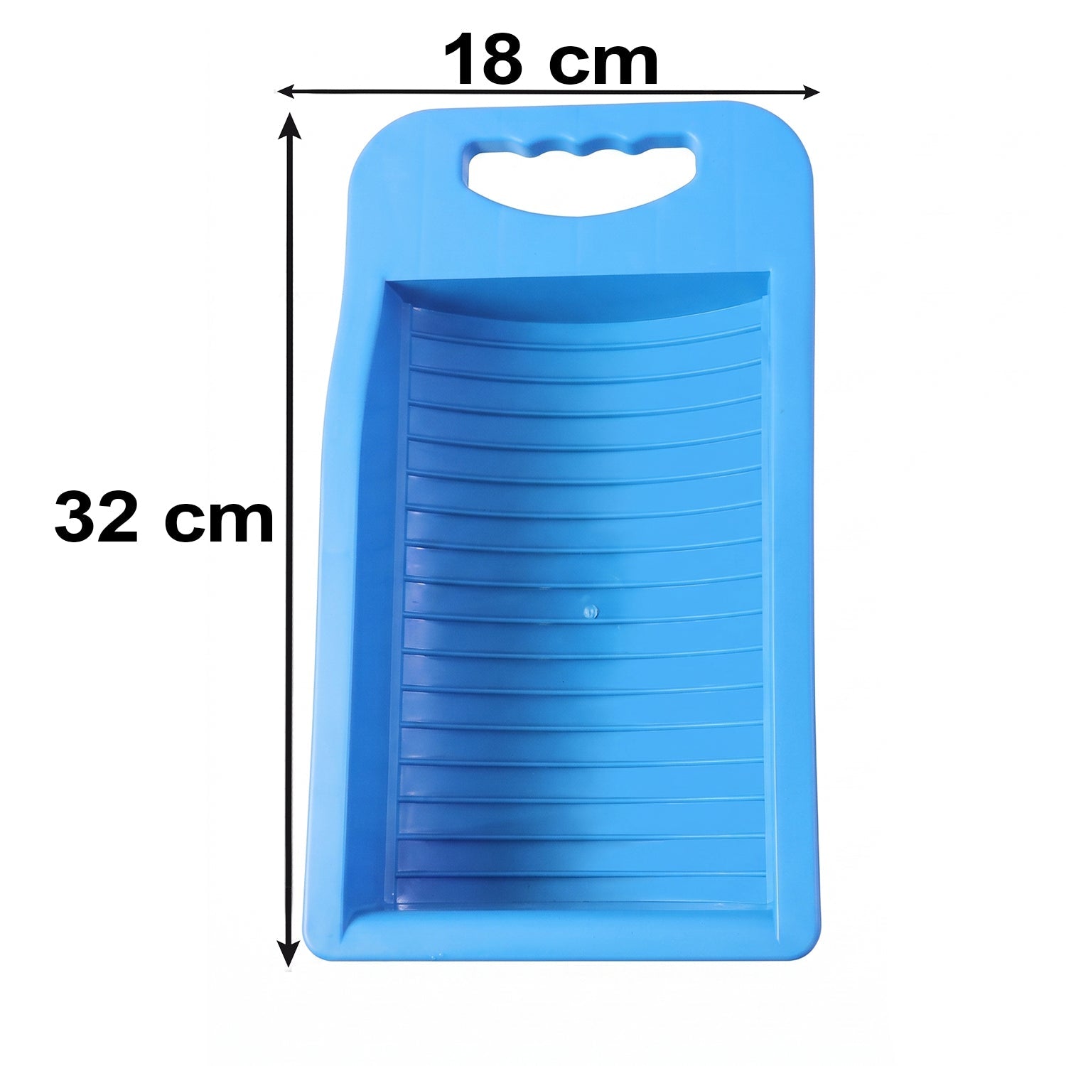 Portable plastic mini washing board with soap holder for laundry, perfect for washing socks and small garments, by Wukusy.