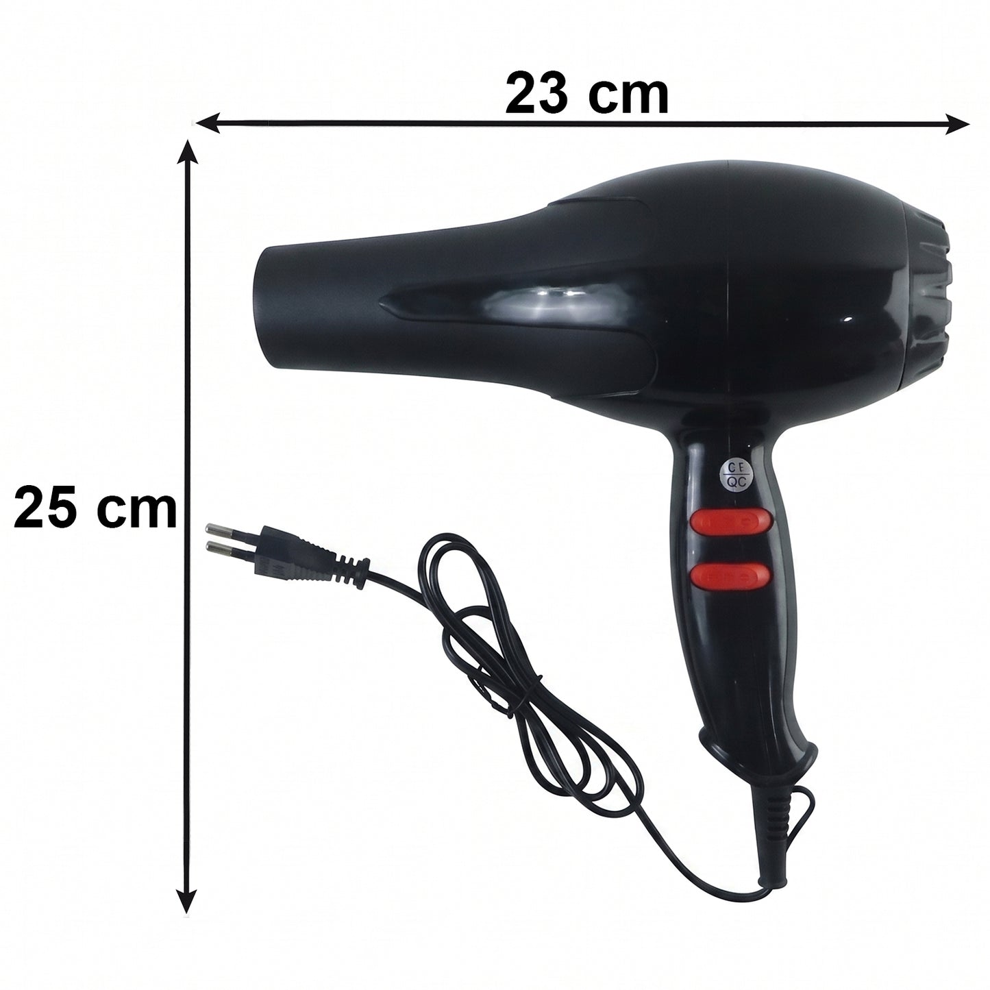 Wukusy portable compact hair dryer with hot and cold air settings, suitable for home and travel use, shown in the image.