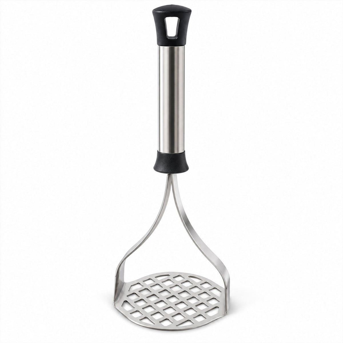 Wukusy stainless steel potato masher and pav bhaji masher with grip handle.