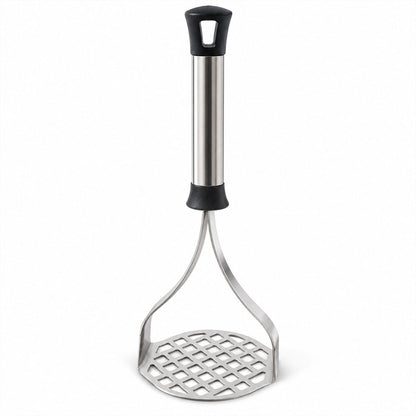 Wukusy stainless steel potato masher and pav bhaji masher with grip handle.