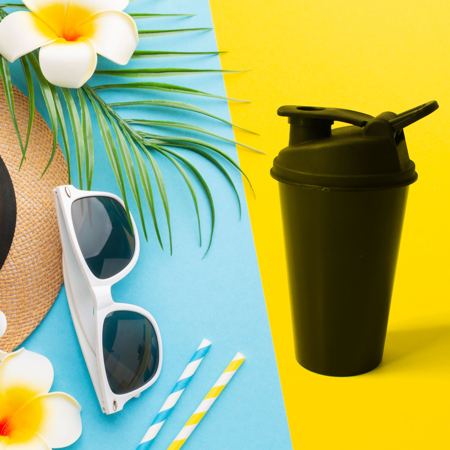 Wukusy 4899 shaker bottle with leak-proof flip lid, insulated for hot or cold drinks, ideal for protein shakes and pre-workout.