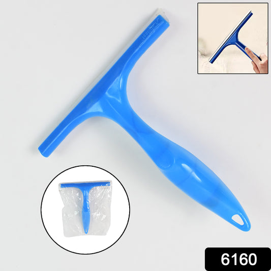 Wukusy 6160 multipurpose wiper cleaning wet and dirty surfaces in bathroom and kitchen, floor appears clean and dry.