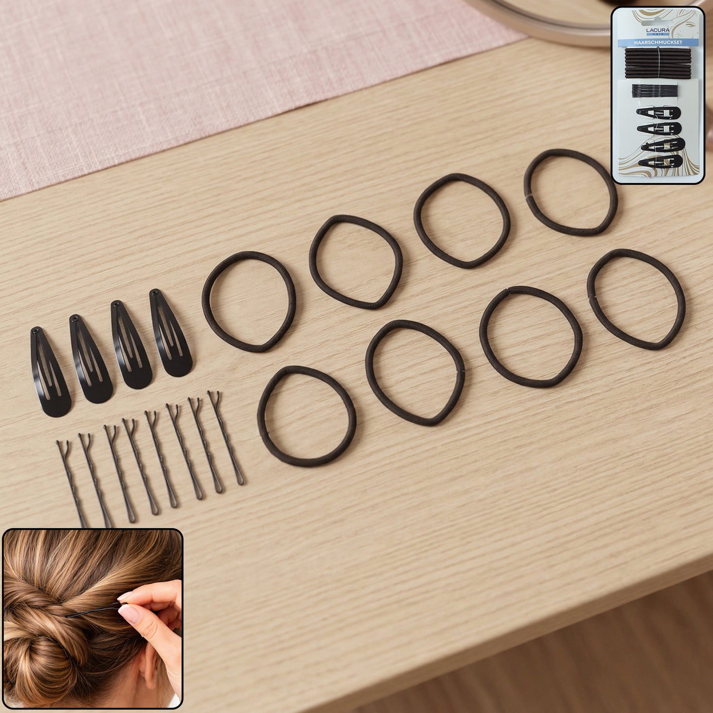 Complete Hair Styling Accessories Combo Set (1 Set)