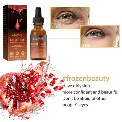 Drpshippr Eelhoe Golden Age Refining Serum 30ml bottle, featuring a sleek gold design for anti-aging skincare.